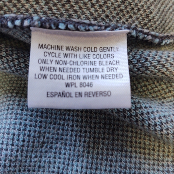 Charter Club Womens Cardigan Sweater Colorblock Long Duster Gray Blue Size Large - Picture 5 of 7